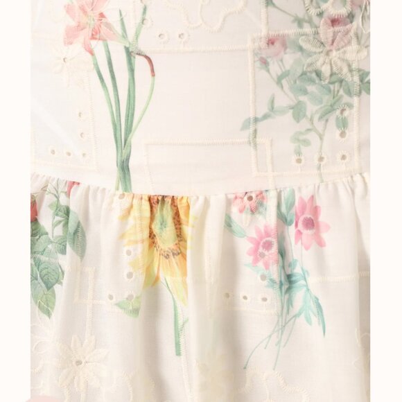 Petal & Pup Kara Two Piece Set White Floral Maxi midi skirt - Picture 4 of 8